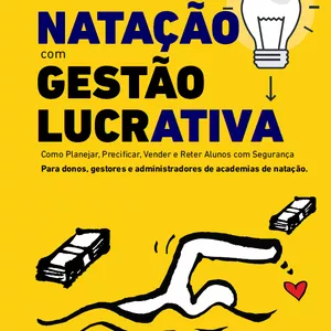 Imagem de capa para o Ebook Guia Completo de Gestão para Academias de Natação