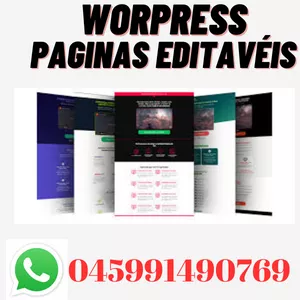 Imagem de capa para o Curso online  WordPress elementor paginas editáveis 