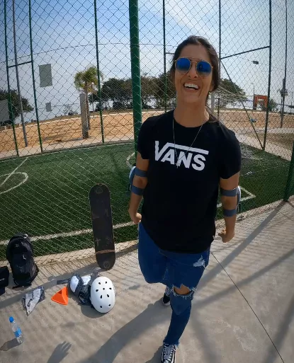 Treinando skate iniciante