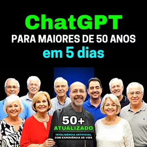 Imagem do curso ChatGPT para maiores de 50 anos - Em apenas 5 dias