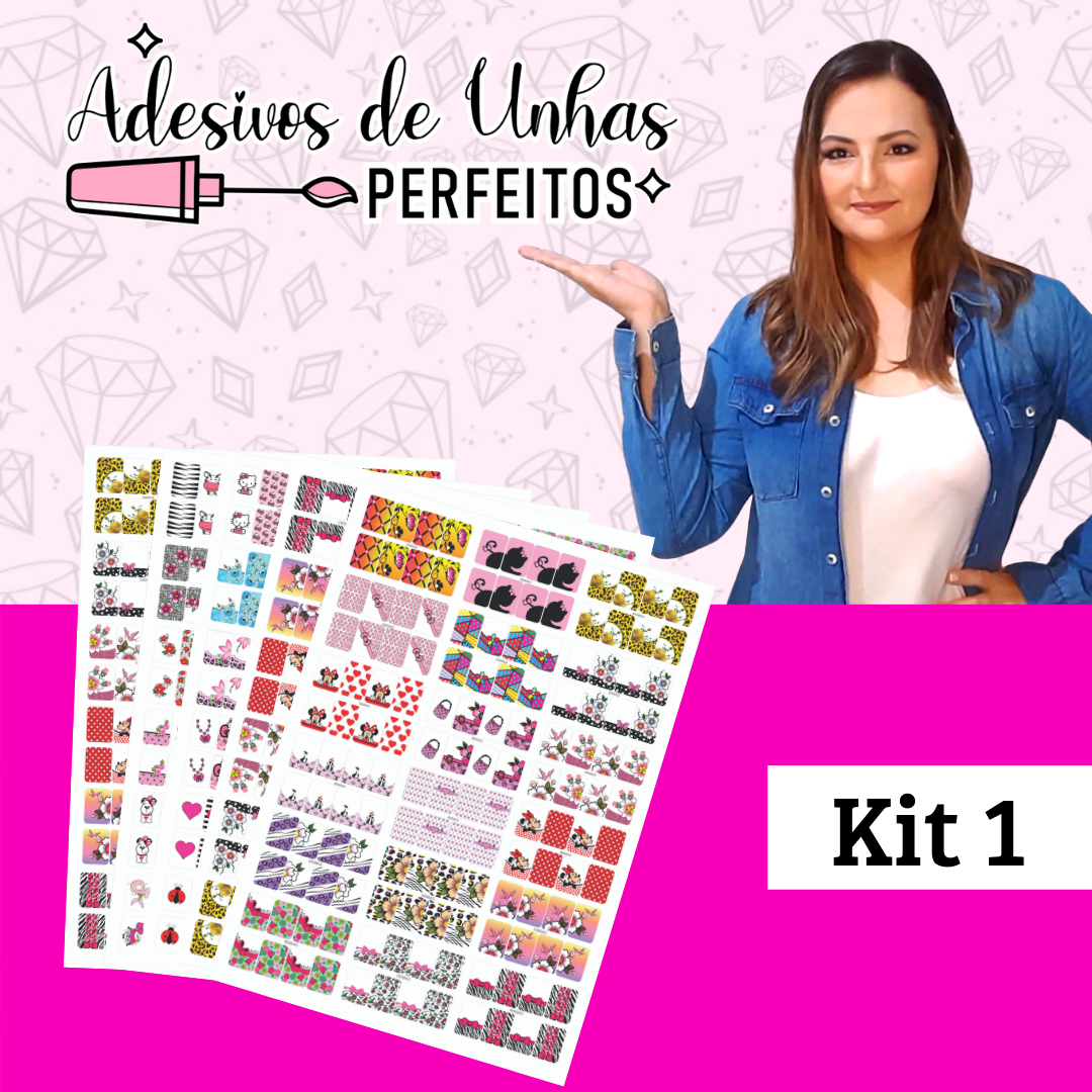 Imagem do curso Cartelas Prontas para Impressão - KIT 01 - Adesivos de Unhas Perfeitos