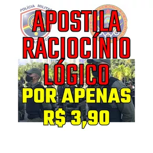 Imagem de capa para o Ebook Apostila de Raciocínio lógico - PM/BM Pernambuco 2024 Instituto AOCP