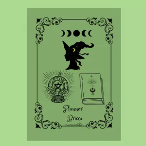 Imagem de capa para o Ebook Planner Bruxa- Verde