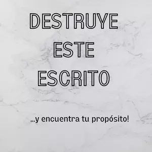 Imagen de portada para Ebook Destruye este Escrito y Encuentra tu Propósito