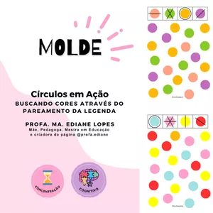Imagem de capa para o Ebook Arquivo para Imprimir: Coordenação em Cores: Atividade Pronta para Trabalhar Motricidade e Foco