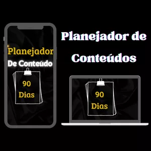 Imagem de capa para o Ebook Planejador de Conteúdo 90 Dias 