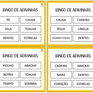 Imagem de capa para o Ebook Bingo de adivinhas - Encontro das profs 