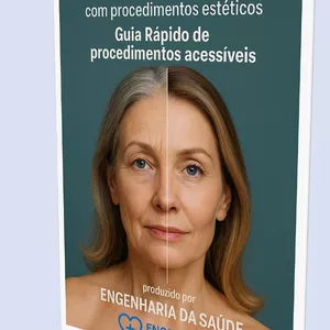 Imagem de capa para o Ebook Técnicas de Rejuvenescimento com procedimentos estéticos  Guia Rápido de procedimento acessíveis
