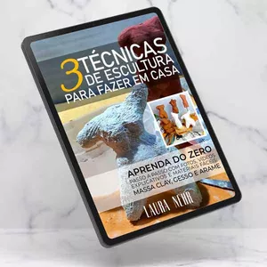 Imagem de capa para o Ebook 3 técnicas de escultura para fazer em casa. Aprenda do zero.