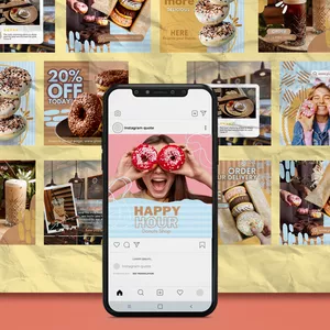 Imagen de portada para Ebook Plantillas Editables Canva: Donas Post