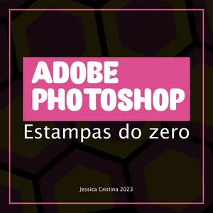 Imagem de capa para o Ebook Photoshop do ZERO - Criando estampas 