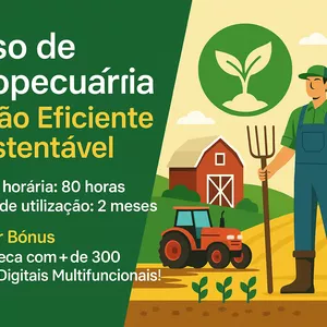 Imagem de capa para o Curso online Curso de Agropecuária -  Gestão Eficiente e Sustentável