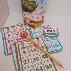 Imagem de capa para o Ebook BINGO DA MULTIPLICAÇÃO.