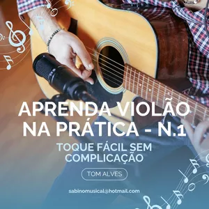 Imagem de capa para o Ebook Aprenda Violão na Prática - N.1