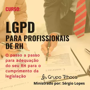 Imagem de capa para o Curso online LGPD para Profissionais de RH