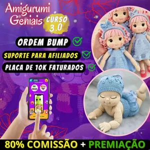 Imagem de capa para o Ebook Amigurumi Geniais 3.0