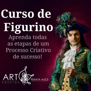 Imagem de capa para o Curso online Figurino  - aprenda todas as etapas de um Processo Criativo de sucesso.