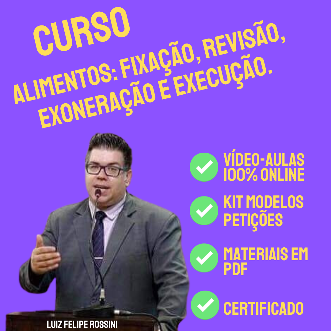 Imagem de Advogue em Ações de Alimentos: fixação, revisão, exoneração e execução criado por Cursos Rossini na hotmart