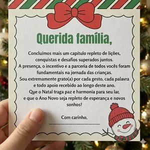 Imagem de capa para o Ebook Cartãozinho Natal - família 