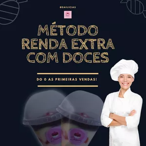 Imagem de capa para o Ebook Método renda extra com doces