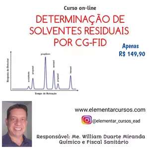 Imagem de capa para o Curso online Solventes Residuais - CG-FID