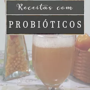 Imagem de capa para o Ebook Receitas com probióticos