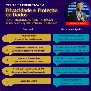 Imagem de capa para o Serviço online Mentoria Executiva em Privacidade e Proteção de Dados