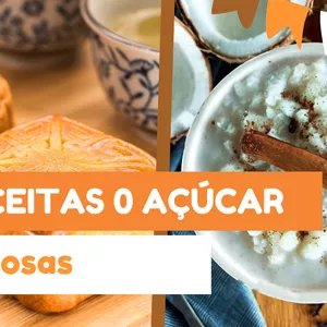 Imagem de capa para o Ebook 8 Receitas 0 açúcar deliciosas 
