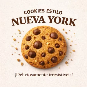 Imagen de portada para Curso online Galletas Estilo New York: Técnica Profesional y Cocina Creativa