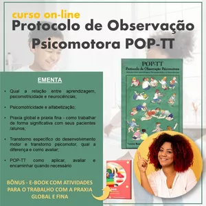 Imagem de Curso: Protocolo de Observação Psicomotora / POP-TT - On-Line criado por Psicopedagoga Monique Gonçalves na hotmart