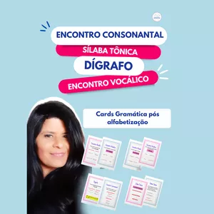 Imagem de capa para o Ebook Cards gramática Pós Alfabetização (19,90)