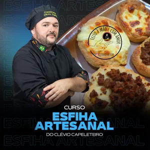 Imagem de capa para o Curso online CURSO DE ESFIHA ARTESANAL DO CLÉVIO CAPELETEIRO 