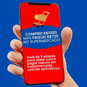 Imagem do curso Guia de 5 etapas: Como economizar em supermercados usando aplicativos