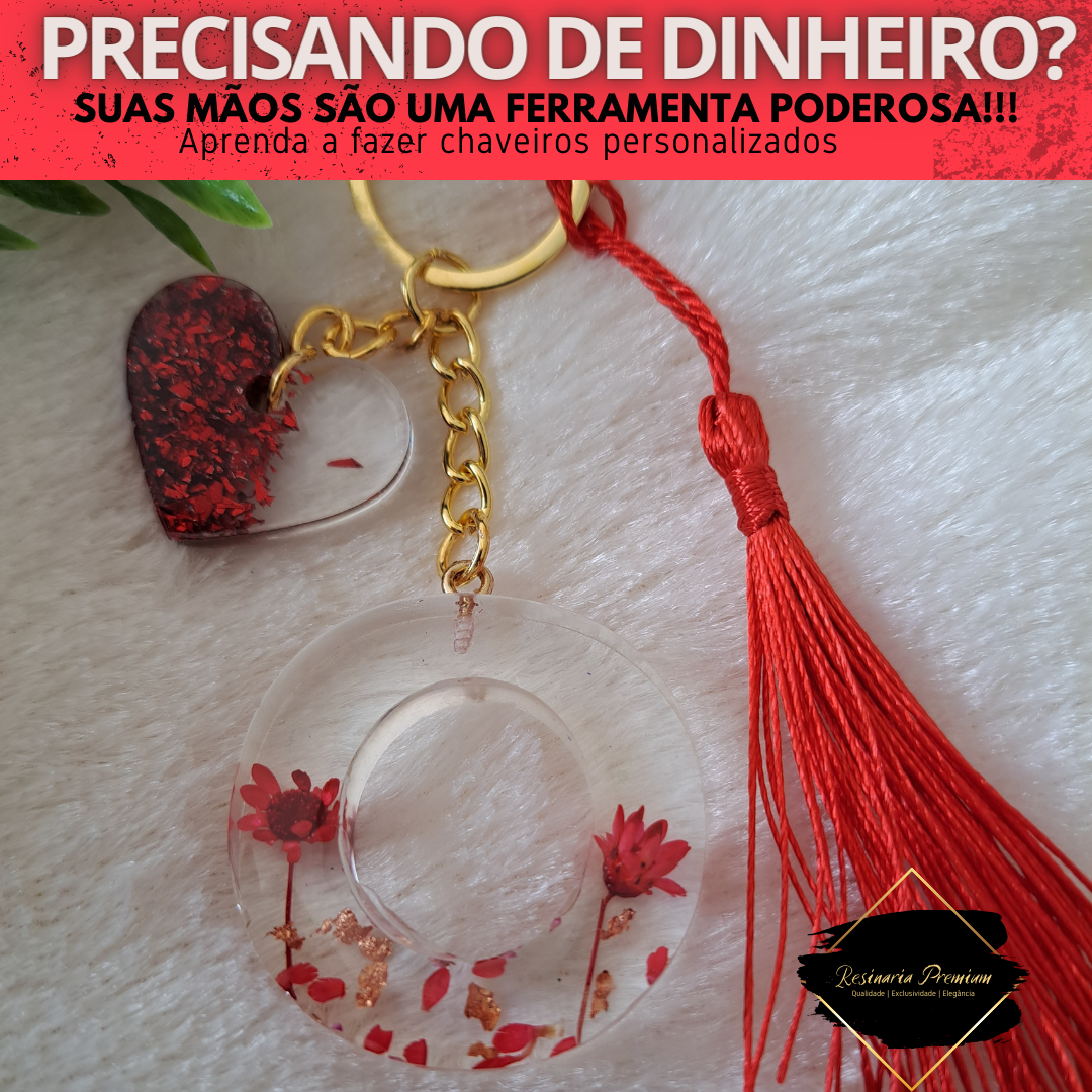 Imagem do curso Curso Online de Chaveiros Personalizados Em Resina Epoxi