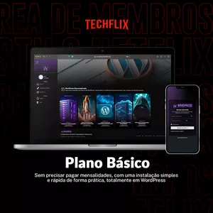 Imagem de capa para o Curso online TECHFLIX 4.0 - PLANO BÁSICO