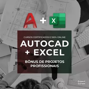 Imagem principal do produto Cursos de AutoCAD e Excel