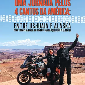 Imagem de capa para o Ebook Uma Jornada pelos 4 Cantos da América: entre Ushuaia e Alaska ( versão digital)