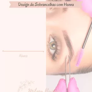 Imagem de capa para o Ebook Apostila Curso Design de Sobrancelhas