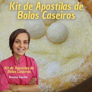 Imagem de capa para o Ebook KIT DE APOSTILAS DE BOLOS CASEIROS