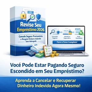 Imagem de Revise Seu Empréstimo 2026: Cancele Seguro Prestamista e Resgate Dinheiro Indevido Sem Advogado criado por Lucas Da Silva na hotmart