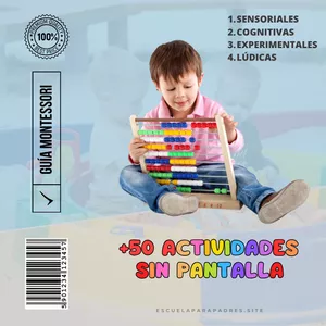Imagen de portada para Ebook Más de 50 Actividades Sin Pantalla Para Niños de 1 a 12 años