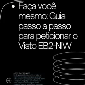 Imagem de capa para o Ebook Passa a passo para o visto EB2 NIW