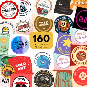 Imagen de portada para Curso online Kit Pegatinas &amp; Sticker Digitales Varios 160 Diseños