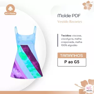 Imagem de capa para o Ebook MOLDE VESTIDO RECORTES