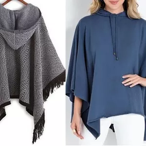 Imagem de capa para o Ebook Molde de Poncho Feminino Com Capuz em PDF