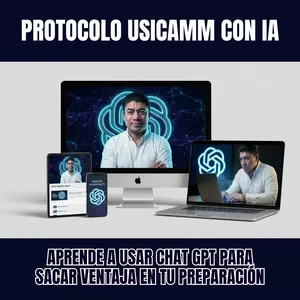 Imagen de portada para Curso online Protocolo IA: Cómo usar ChatGPT o cualquier IA para estudiar 3 veces más rápido para USICAMM (sin perder tiempo ni estudiar de más)