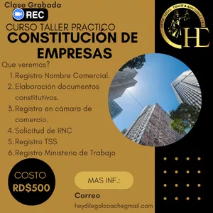 Imagen de portada para Curso online Constitución de empresas en la República Dominicana