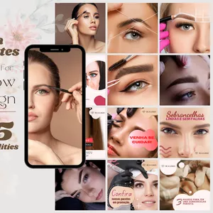 Cover image for Online course Canva Template Eyebrow +25 possibilities