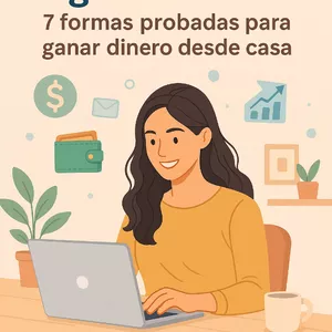 Imagen de portada para Ebook Crea tu primer ingreso online:7 formas probadas para ganar dinero desde casa 