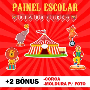 Imagem de capa para o Ebook Painel Escolar Dia do Circo + 2 Bônus